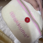 Rilakkuma Bear Elliptical Makeup Bag - Portable Stereoscopic Storage Solution for Girls