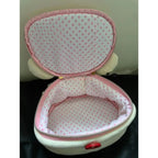 Rilakkuma Bear Elliptical Makeup Bag - Portable Stereoscopic Storage Solution for Girls