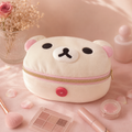 Neceser de Maquillaje Rilakkuma 3D – Organizador Elíptico Portátil Kawaii